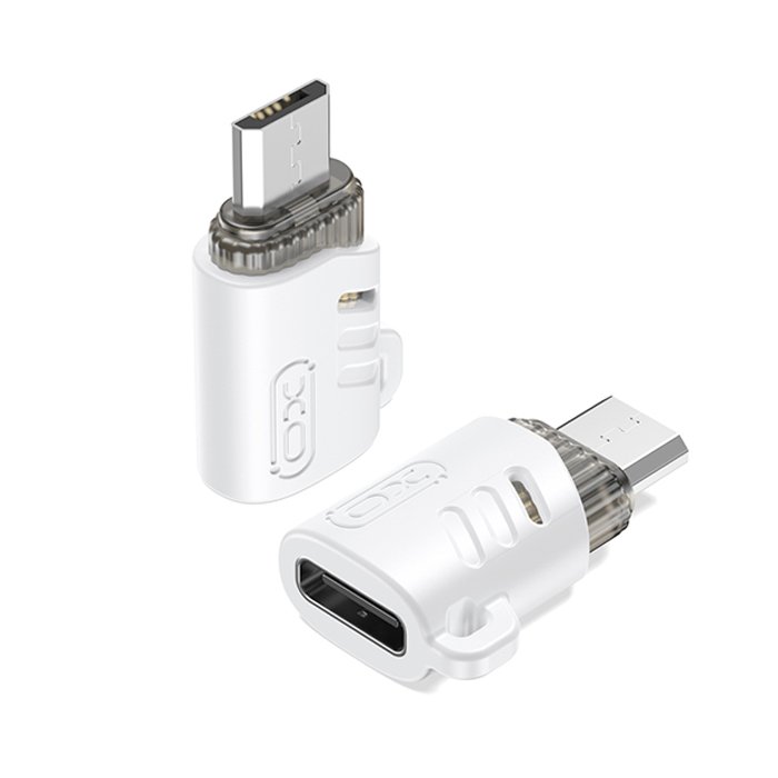 Αντάπτορας USB High-Speed type-C θηλ. - Micro USB αρσ., σε λευκό χρώμα - XO NB256H