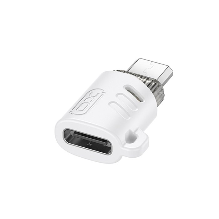 Αντάπτορας USB High-Speed type-C θηλ. - Micro USB αρσ., σε λευκό χρώμα - XO NB256H - Image 3