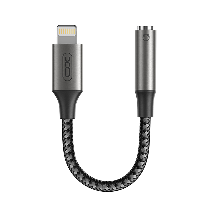 Καλώδιο-αντάπτορας Lightning - 3.5mm θηλ., 0.12m σε γκρι χρώμα - XO NB-R258C - Image 2