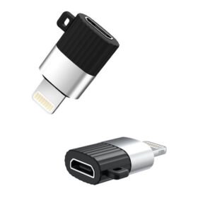 Αντάπτορας Micro USB High-Speed θηλ. - Lightning, σε μαύρο/ασημί χρώμα - XO NB149-B