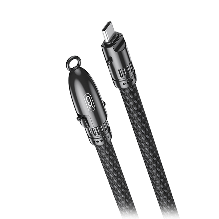 Καλώδιο USB High-Speed Type-C αρσ. - Type-C αρσ., 0.2m σε μαύρο χρώμα - XO NB-Q289B