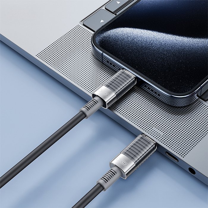 Καλώδιο USB High-Speed Type-C αρσ. - Type-C αρσ., 1.00m σε μαύρο χρώμα - XO NB-Q282B - Image 2