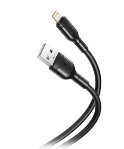 Καλώδιο USB High-Speed A αρσ. - Lightning 10.5W, 1.00m σε μαύρο χρώμα - XO NB212