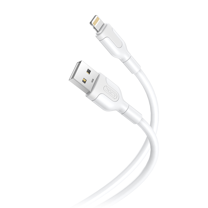 Καλώδιο USB High-Speed A αρσ. - Lightning 10.5W, 1.00m σε λευκό χρώμα - XO NB212