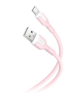Καλώδιο USB High-Speed A αρσ. - USB Type-C αρσ. 10.5W, 1.00m σε ροζ χρώμα - XO NB212
