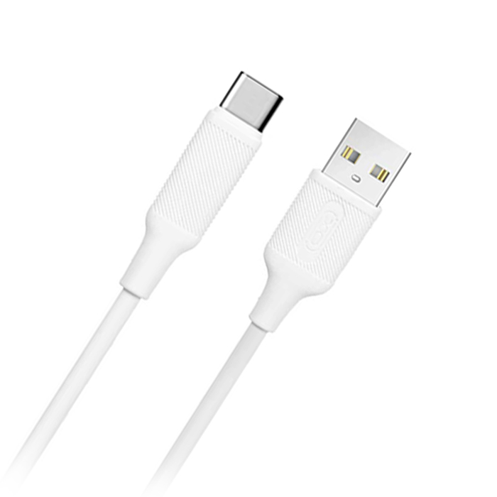Καλώδιο USB High-Speed A αρσ. - USB Type-C αρσ. 15W, 1.00m σε λευκό χρώμα - XO NB265 - Image 2