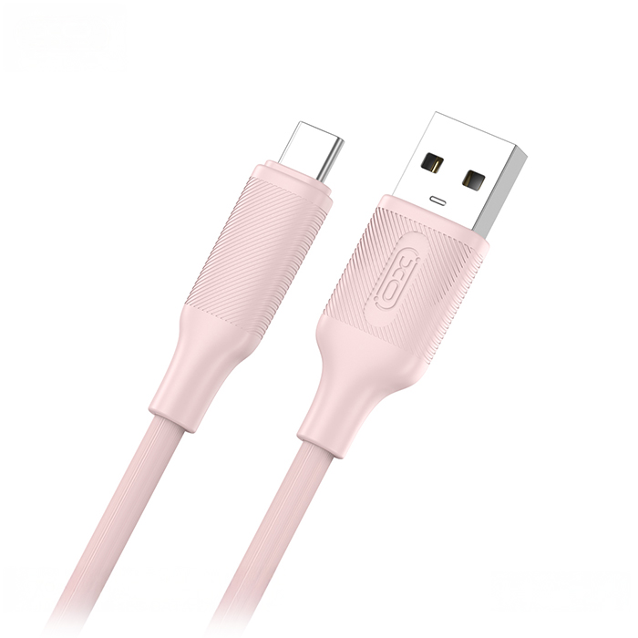 Καλώδιο USB High-Speed A αρσ. - USB Type-C αρσ. 15W, 1.00m σε ροζ χρώμα - XO NB265 - Image 2