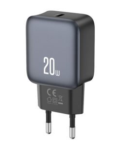 Universal φορτιστής USB-C, 20W σε μαύρο χρώμα - XO L153 (EU) PD20W 1 USB-C FAST CHARGER