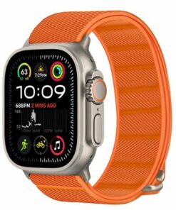TECH-PROTECT NYLON SLIP APPLE WATCH 6 / 7 / 8 / 9 / 10 / SE / ULTRA 1 / 2 (44 / 45 / 46 / 49 MM) ORANGE