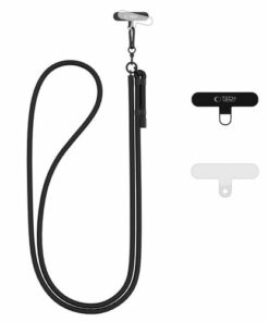 TECH-PROTECT C1S κορδόνι λαιμού crossbody μαύρο/μαύρο (5906302312016)