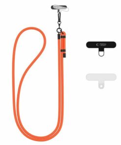 TECH-PROTECT C1S κορδόνι λαιμού crossbody NEON ORANGE/BLACK 5906302312047