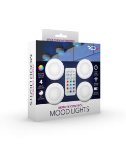The Source – Remote Control Mood Lights – Σετ 4 Προβολέων LED με Τηλεχειριστήριο