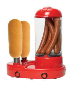 The Source – Hot Dog Maker – Συσκευή για Χοτ Ντογκ με Δοχείο για Ψωμάκια & Σχάρα για Λουκάνικα