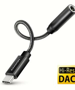 AXAGON ADA-HC USB-C - 3.5MM (F) CONNECTOR, HI-RES DAC, AUDIO ADAPTER 32BIT 384KHZ