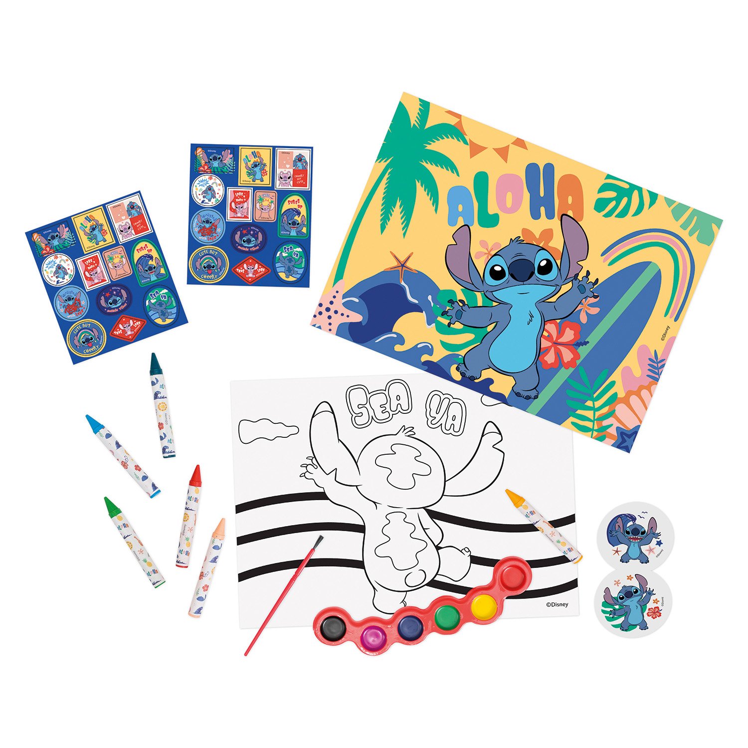 AS Σετ Ζωγραφικής Disney Stitch Σε Διάφανη Τσάντα Για 3+ Χρονών - Image 2