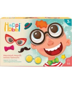 HappiHobbi Αστεία Πρόσωπα 55 Εκπαιδευτικοί Χάρτινοι Μαγνήτες Για 3+ Χρονών