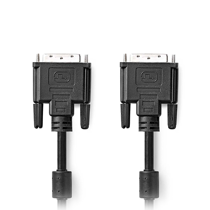 Καλώδιο DVI-D 24+1-Pin αρσ. - DVI-D 24+1-Pin αρσ, 2.00m σε μαύρο χρώμα. - NEDIS CCGL32001BK20 - Image 2