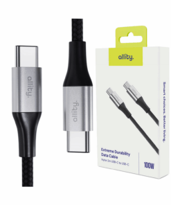 Καλώδιο Allity AUC-01 USB-c - USB-c 2,0 m 100W μαύρο