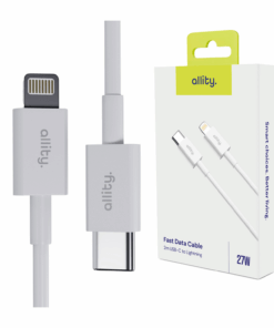 Καλώδιο Allity AUC-03 USB-C - lightning 2,0 m 27W λευκό