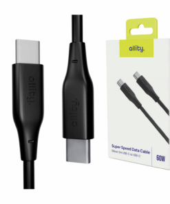 Καλώδιο Allity AUC-02 USB-c - USB-c 1,0 m 60W μαύρο