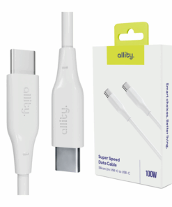 Καλώδιο Allity AUC-02 USB-c - USB-c 2,0 m 100W λευκό