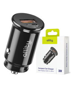 Φορτιστής αυτοκινήτου Allity ACC-100-30WAC 1x USB-c 1x USB-a 30W μαύρος