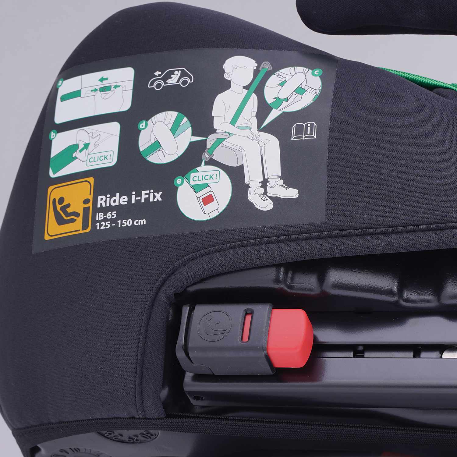 Bebe Confort Καθισματάκι Αυτοκινήτου Ride i-Safe για Παιδί 125-150 cm Black - Image 3
