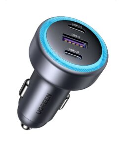 Φορτιστής Αυτοκινήτου 30W UGREEN EC307 45843 3 Θέσεων Γκρί