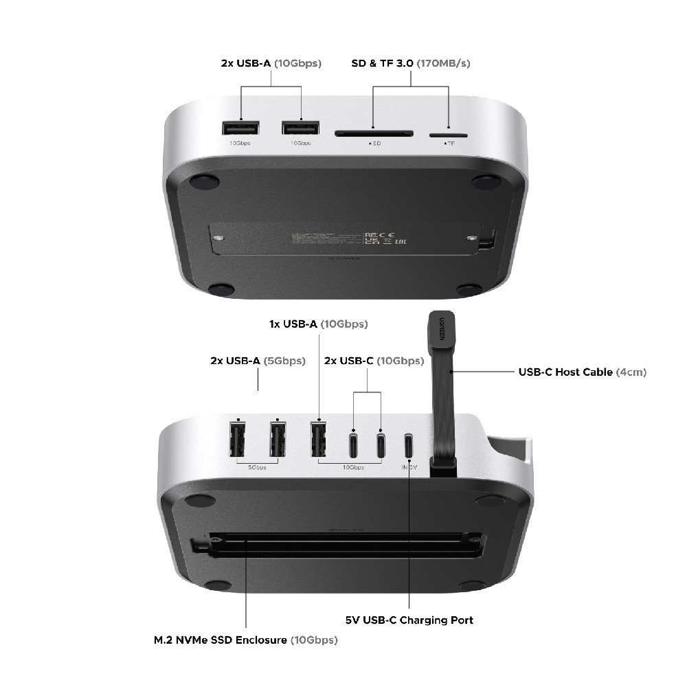 USB-C Docking Station 11 σε 1 UGREEN CM841 65487 - Image 3