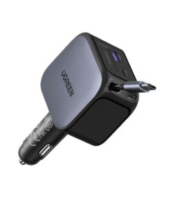 Φορτιστής Αυτοκινήτου 145W UGREEN EC604 55910B 3 Θέσεων,με καλώδιο USB-C 60W Γκρί