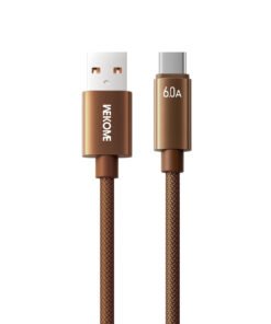 Καλώδιο Φόρτισης WK WDC-63a USB σε USB-C PD 66W 1.2m Καφέ