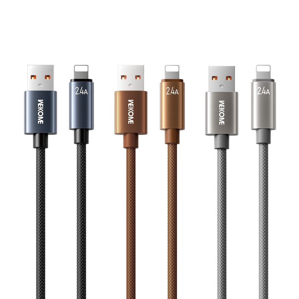Καλώδιο Φόρτισης WK WDC-63i USB σε Lightning 1.2m Καφέ - Image 2
