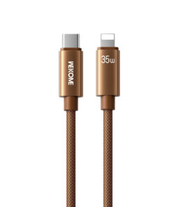 Καλώδιο Φόρτισης WK WDC-65 USB-C σε Lightning PD 35W 1.2m Καφέ