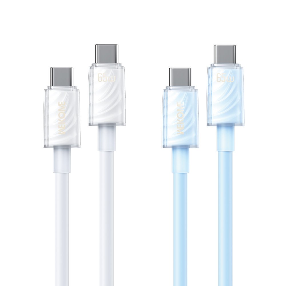 Καλώδιο Φόρτισης WK WDC-74 USB-C σε USB-C PD 65W 1.2m Λευκό - Image 2