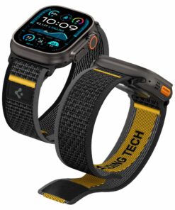 SPIGEN Athlex Air για Apple Watch 6 / 7 / 8 / 9 / 10 / SE / Ultra 1 / 2 (44 / 45 / 46 / 49 mm) ACTIVE BLACK AMP09033