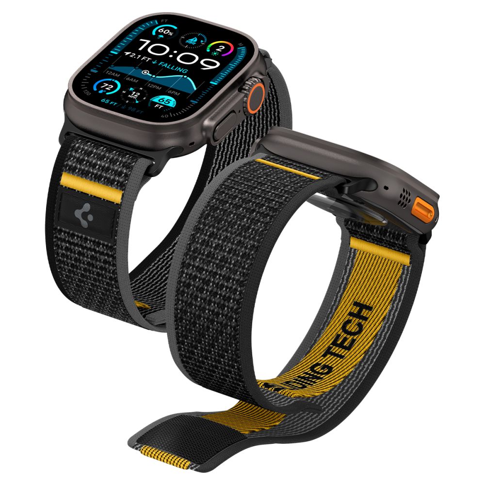 SPIGEN Athlex Air για Apple Watch 6 / 7 / 8 / 9 / 10 / SE / Ultra 1 / 2 (44 / 45 / 46 / 49 mm) ACTIVE BLACK AMP09033