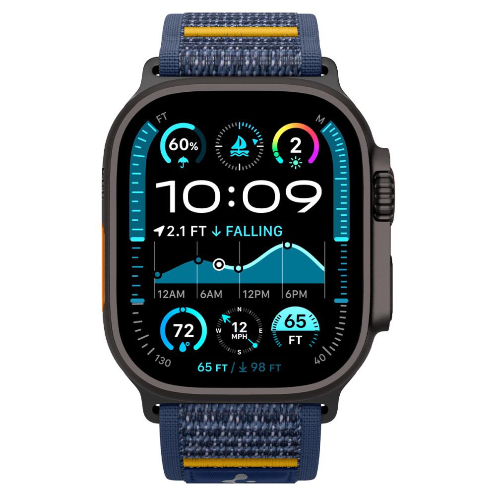 Λουράκι SPIGEN ATHLEX AIR για Apple Watch 6 / 7 / 8 / 9 / 10 / SE / ULTRA 1 / 2 (44 / 45 / 46 / 49 mm), Active Navy (AMP09036) - Image 2