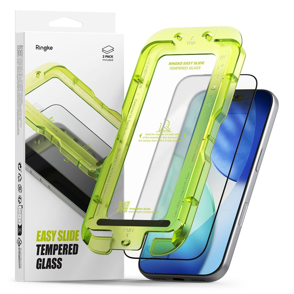 RINGKE EASY SLIDE 2-PACK iPhone 17 Pro Max μαύρο (8800328810709) TEMPERED GLASS - Image 2
