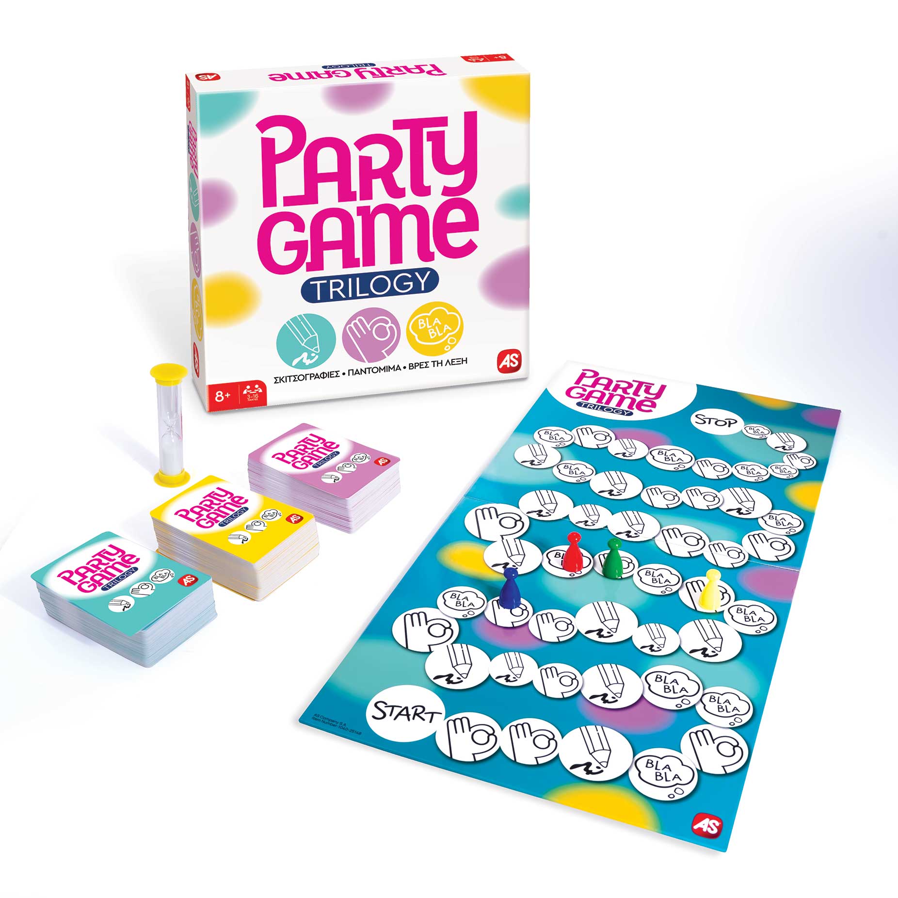 AS Games Επιτραπέζιο Παιχνίδι Party Game Trilogy Για Ηλικίες 8+ Χρονών Και 3-16 Παίκτες - Image 4