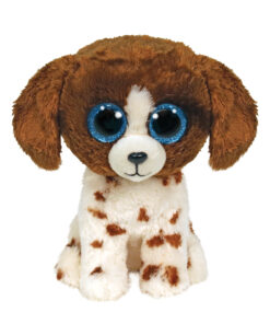 TY Beanie Boos Muddles Χνουδωτό Σκυλάκι Πιτσιλωτό Καφέ Και Λευκό 15εκ