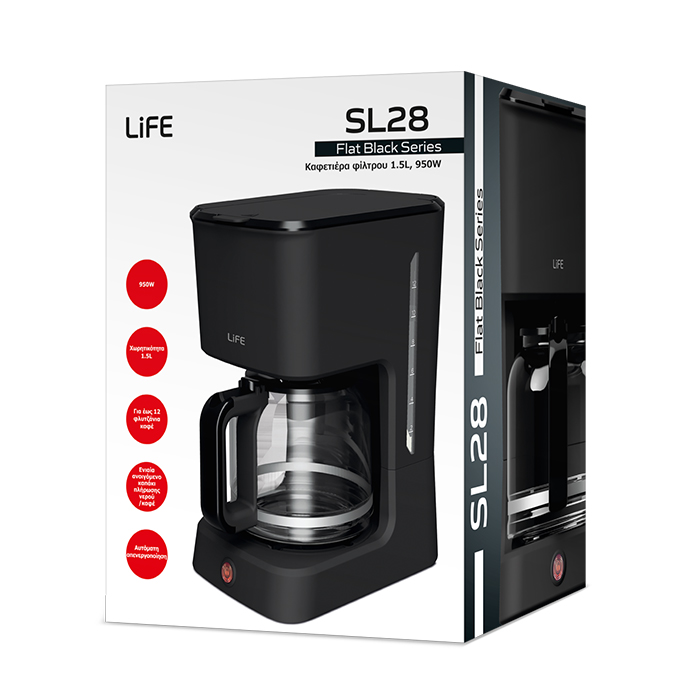 Καφετιέρα φίλτρου 1.5L, 950W - LIFE SL28 - Image 4