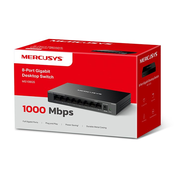 8-Port Gigabit desktop switch - MERCUSYS MS108GS - Image 4