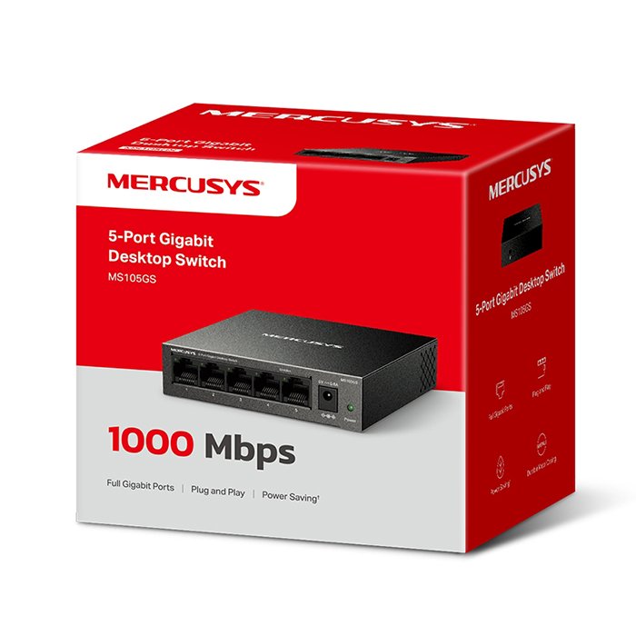 5-Port Gigabit desktop switch - MERCUSYS MS105GS - Image 4