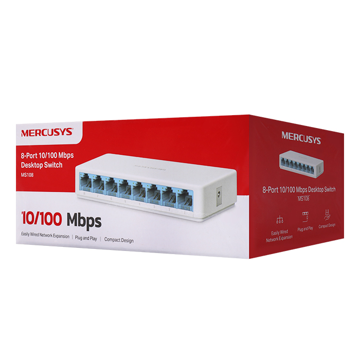 8-Port 10/100Mbps desktop switch - MERCUSYS MS108 - Image 2