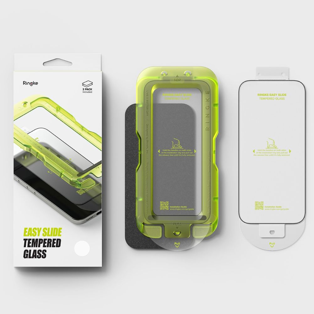 RINGKE EASY SLIDE 2-PACK iPhone 17 Pro Max μαύρο (8800328810709) TEMPERED GLASS