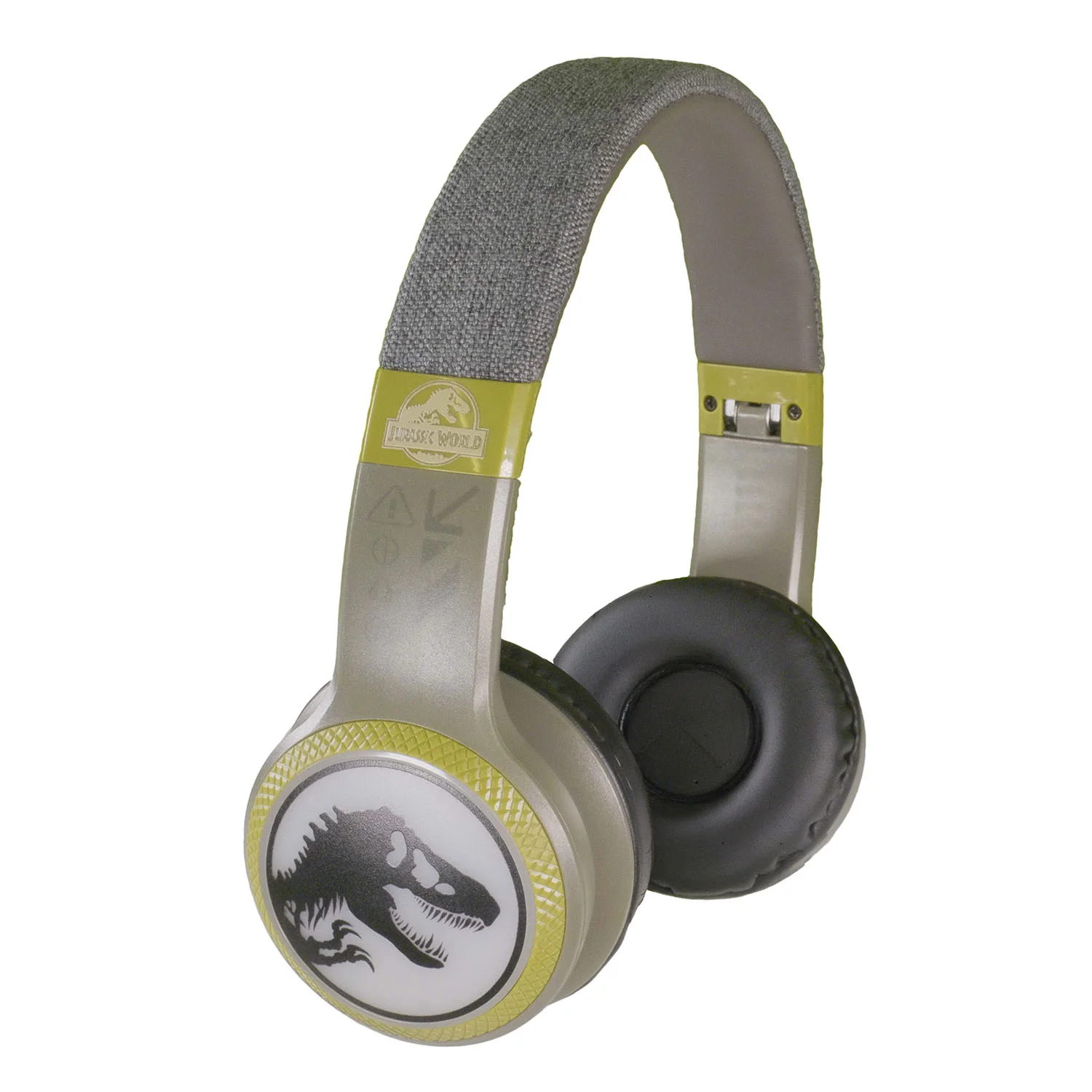 Lazerbuilt Jurassic World Junior Bluetooth/Wired Light-Up Headphones – Ασύρματα/Ενσύρματα Παιδικά Ακουστικά με Μικρόφωνο