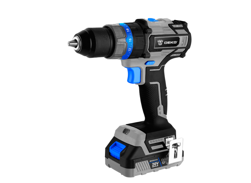 Κρουστικό Δραπανοκατσάβιδο Μπαταρίας BRUSHLESS 20V 2.0Ah DEKO DKBL20ID02-H10