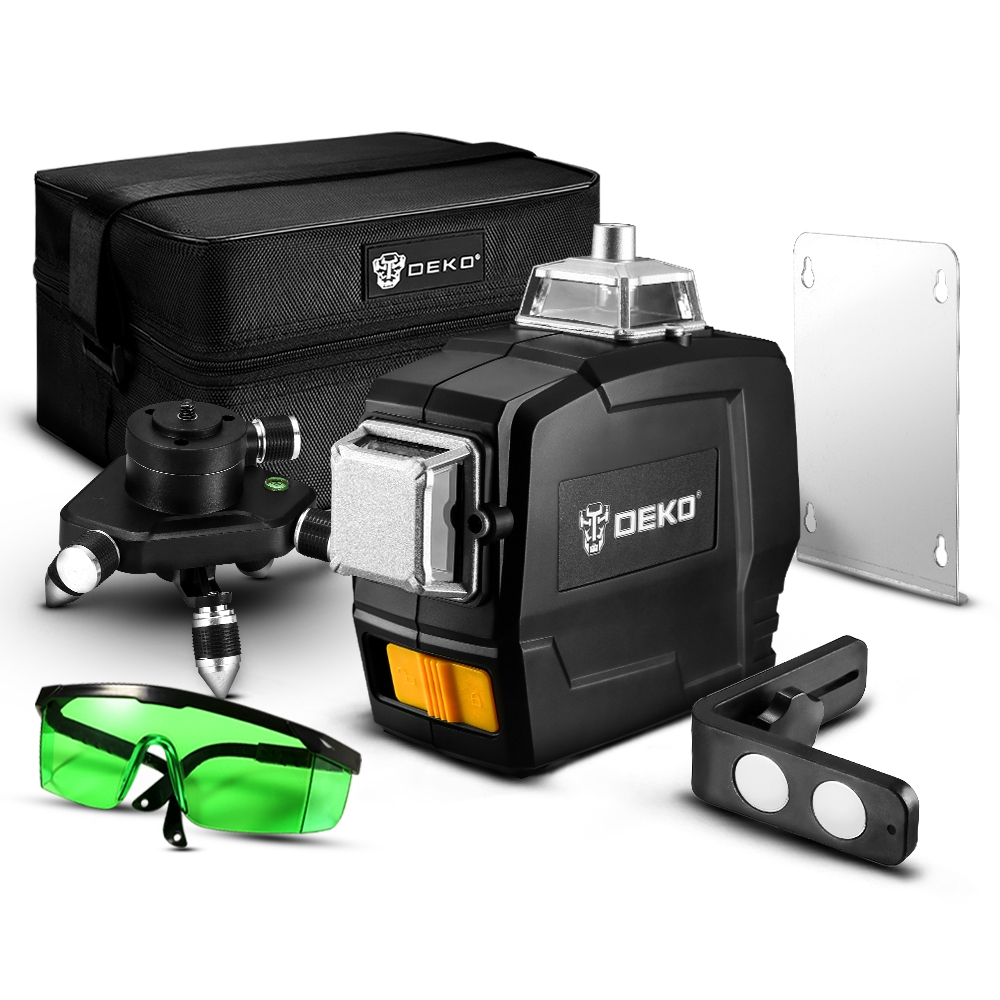 Αλφάδι Σταυρωτό LASER 360° DEKO DKLL12PB1