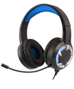 NGS GHX-510 Over Ear Gaming Headset με LED Lights & Volume Control, USB / 3.5mm, σε μαύρο/μπλε χρώμα