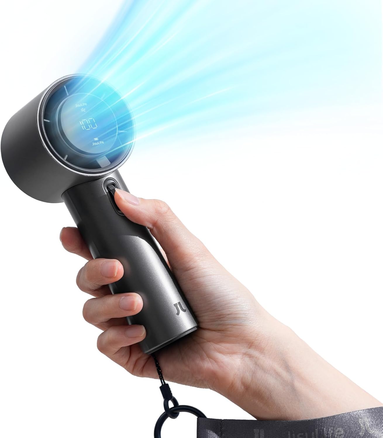 JISULIFE PORTABLE HANDHELD FAN PRO1 S (5000MAH) DARK GREY